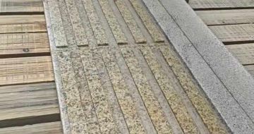 保定黄金麻盲道石 盲条