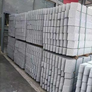 保定芝麻白树围石 树池