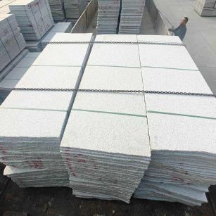 保定芝麻白毛板，石材毛板